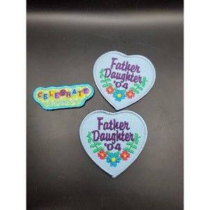💚4/$20 Mixed Lot Girl Scout Patches Father Daughter 2004 & Celebrate 2003 Patch